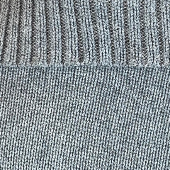 Pria sz L gray cowl neck long sleeve pullover long sleeve midweight knit sweater - Picture 7 of 11